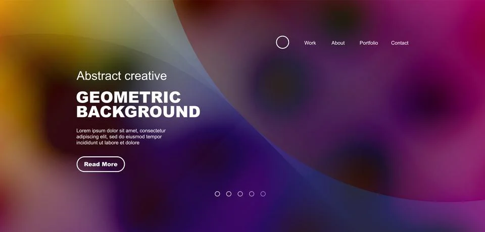 Bright fluid gradient circles abstract background. Business or technology design Stock Illustration