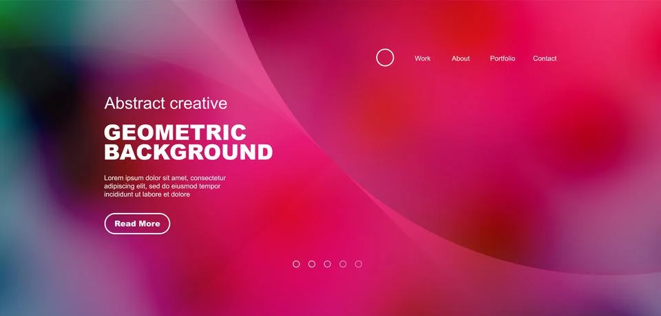 Bright fluid gradient circles abstract background. Business or technology design Stock Illustration