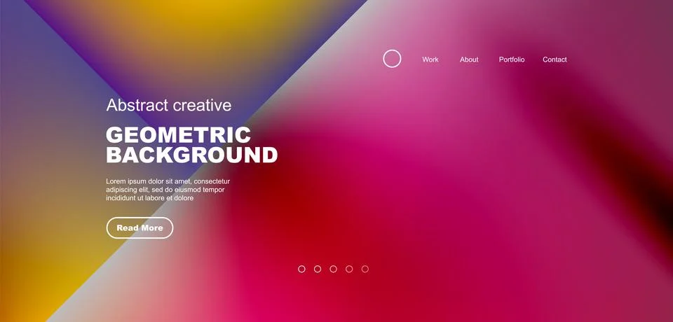 Bright fluid gradient circles abstract background. Business or technology design Stock Illustration