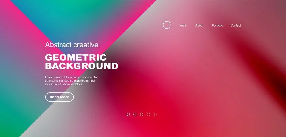 Bright fluid gradient circles abstract background. Business or technology design Stock Illustration