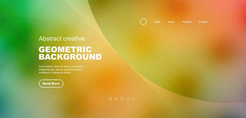 Bright fluid gradient circles abstract background. Business or technology design Stock Illustration