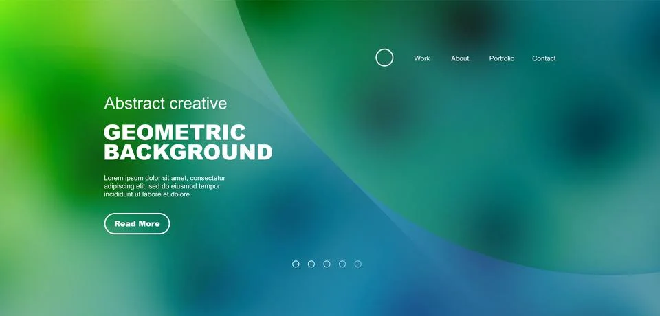 Bright fluid gradient circles abstract background. Business or technology design Stock Illustration