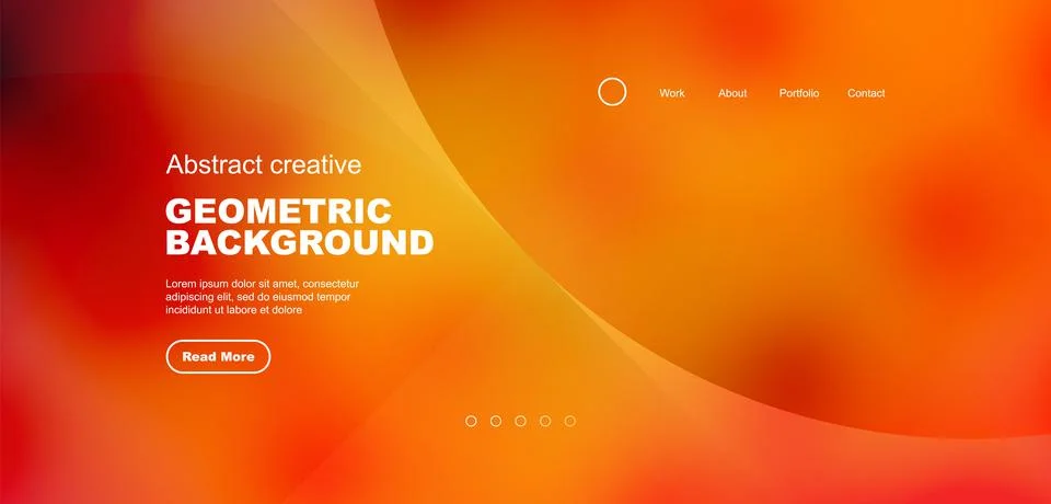 Bright fluid gradient circles abstract background. Business or technology design Illustrazione stock