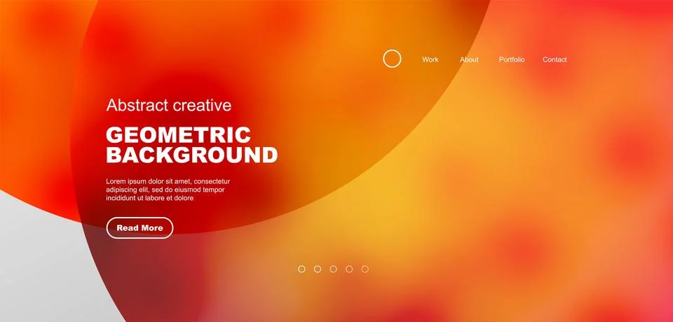 Bright fluid gradient circles abstract background. Business or technology design Stock Illustration