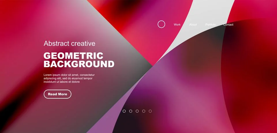 Bright fluid gradient circles abstract background. Business or technology design Stock Illustration