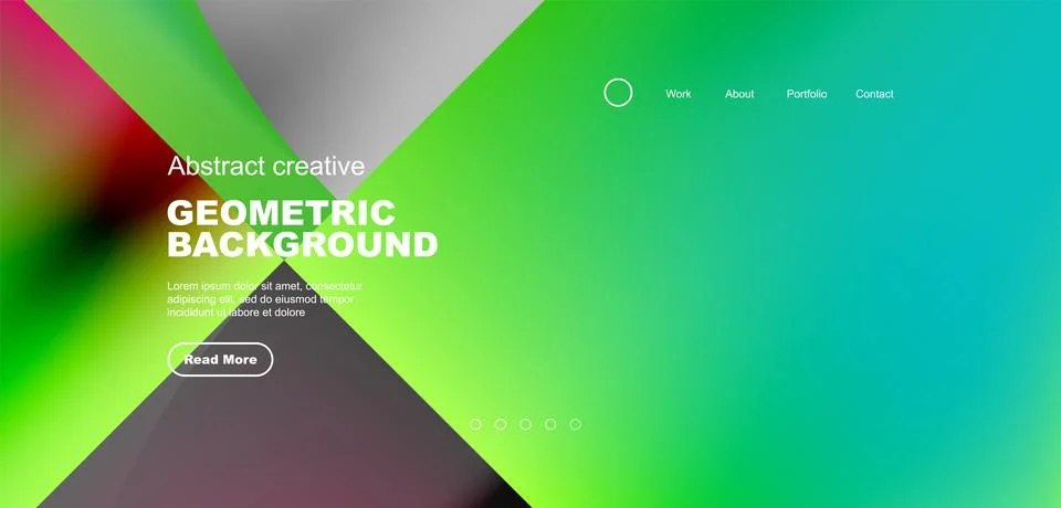 Bright fluid gradient circles abstract background. Business or technology design Stock Illustration