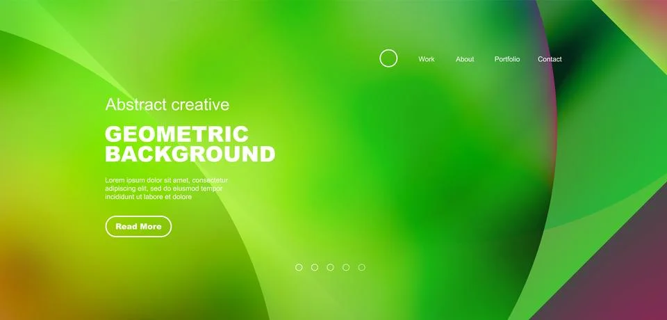 Bright fluid gradient circles abstract background. Business or technology design Stock Illustration