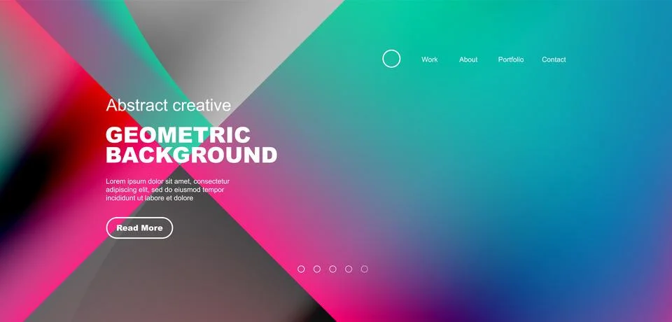 Bright fluid gradient circles abstract background. Business or technology design Stock Illustration