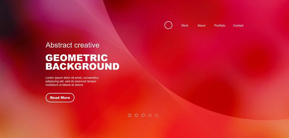 Bright fluid gradient circles abstract background. Business or technology design Stock Illustration