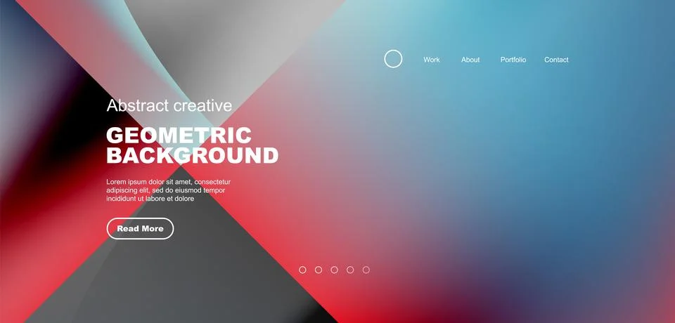 Bright fluid gradient circles abstract background. Business or technology design Stock Illustration