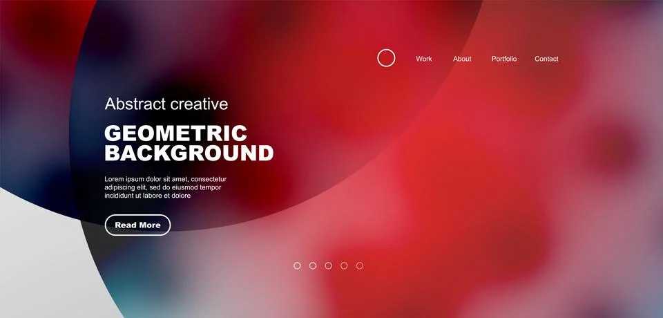 Bright fluid gradient circles abstract background. Business or technology design Stock Illustration