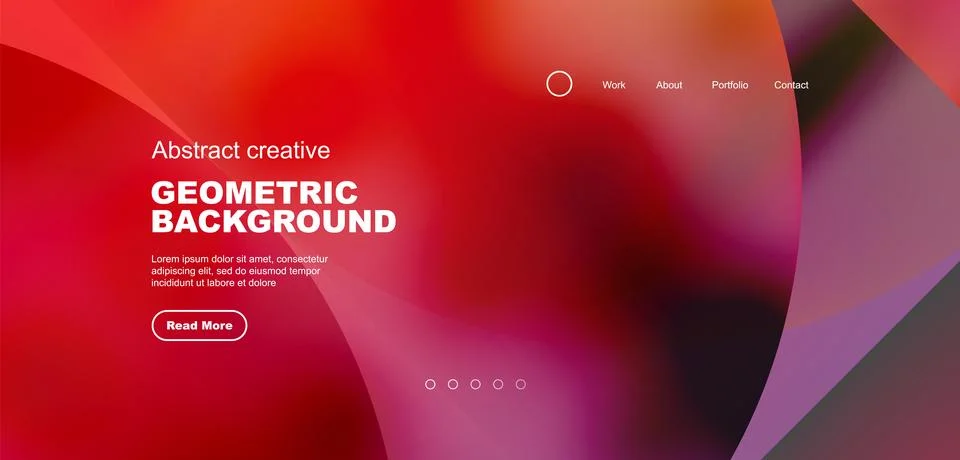 Bright fluid gradient circles abstract background. Business or technology design Stock Illustration