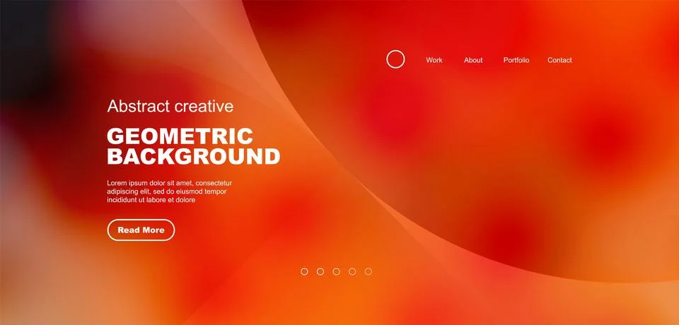 Bright fluid gradient circles abstract background. Business or technology design Stock Illustration
