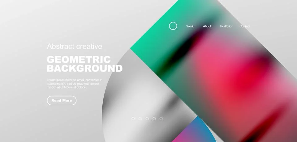 Bright fluid gradient circles abstract background. Business or technology design Stock Illustration