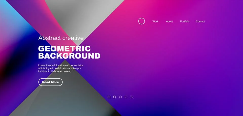 Bright fluid gradient circles abstract background. Business or technology design Stock Illustration