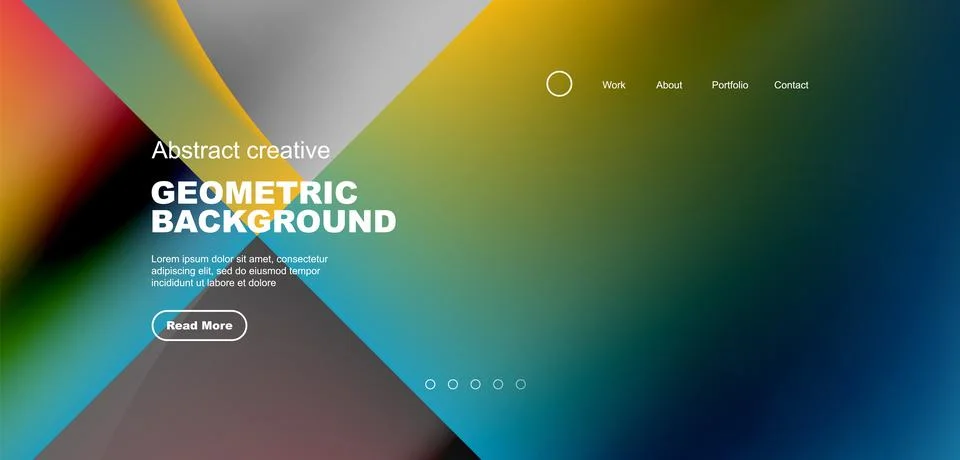 Bright fluid gradient circles abstract background. Business or technology design Stock Illustration