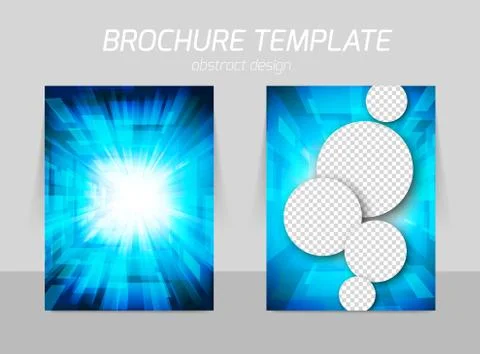 Bright flyer design Stock Illustration