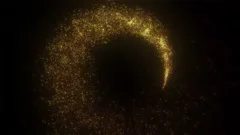 Lens Flares Spinning Forming Particles Ring Stock Motion Graphics  SBV-314538577 - Storyblocks