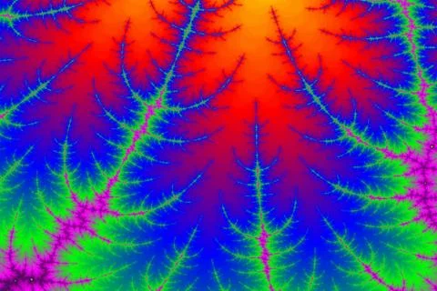 Bright fractal background Stock Illustration