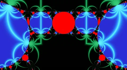 Bright fractal pattern Stock Footage 10919784