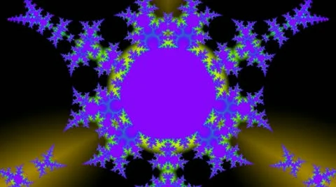 Bright fractal pattern Stock Footage 19197569