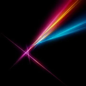 Bright fractal template Stock Illustration