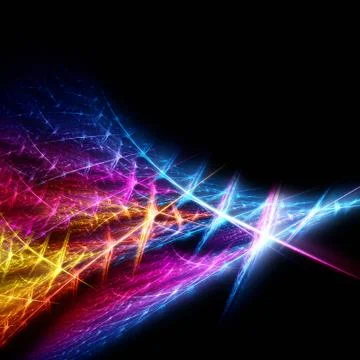 Bright fractal template Stock Illustration