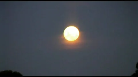 Bright full moon, time lapse Stock Footage 792778