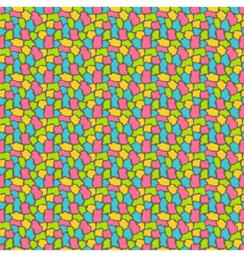 Bright fun abstract seamless pattern with spots Stock Illustration