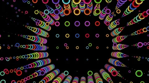 Bright fun balloons pattern in a seamless loop. Stock Footage 288321661