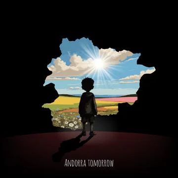 Bright future of Andorra Stock Illustration