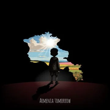 Bright future of Armenia Stock Illustration
