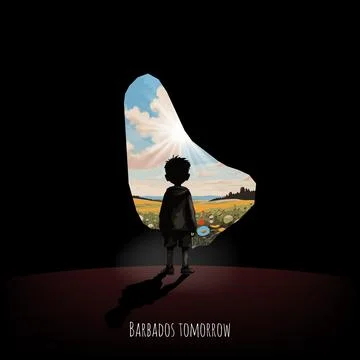 Bright future of Barbados. Stock Illustration