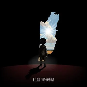 Bright future of Belize Stock Illustration