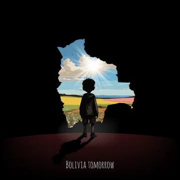 Bright future of Bolivia. Stock Illustration