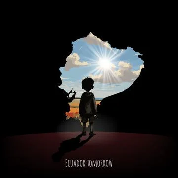 Bright future of Ecuador Stock Illustration