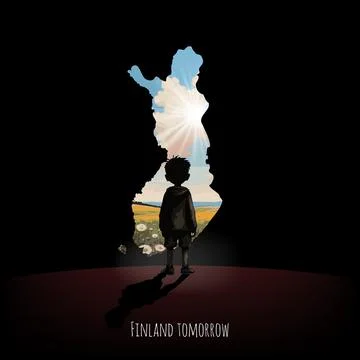Bright future of Finland Stock Illustration