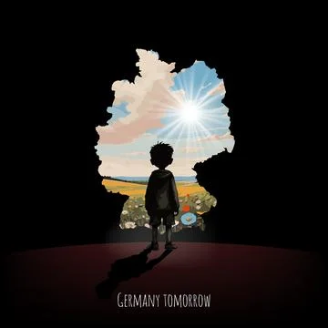 Bright future of Germany Stock Illustration