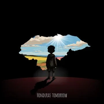 Bright future of Honduras Stock Illustration