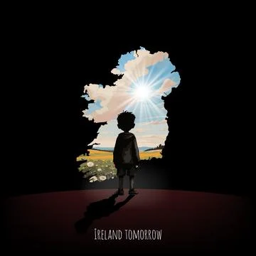 Bright future of Ireland Stock Illustration