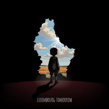Bright future of Luxembourg Stock Illustration