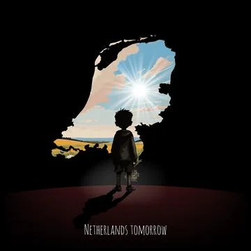 Bright future of Netherlands Stock Illustration