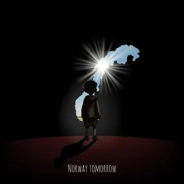 Bright future of Norway Stock Illustration