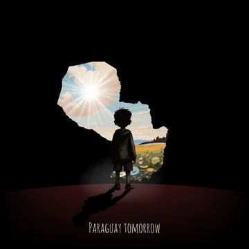 Bright future of Paraguay Stock Illustration
