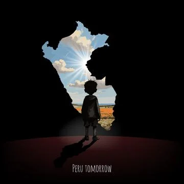 Bright future of Peru. Stock Illustration