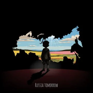 Bright future of Russia Stock Illustration