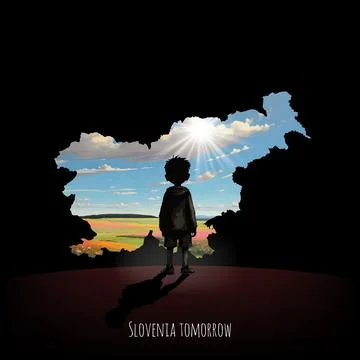 Bright future of Slovenia Stock Illustration