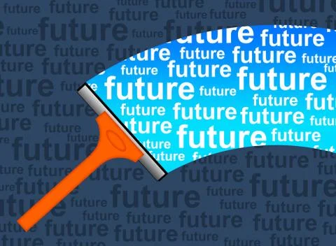 Bright future success Stock Illustration