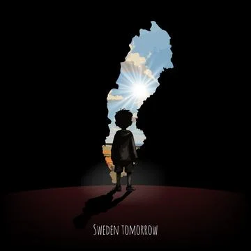 Bright future of Sweden Stock Illustration