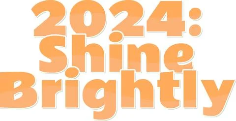 Bright Future Typography Lettering Vector Design Stock Illustration